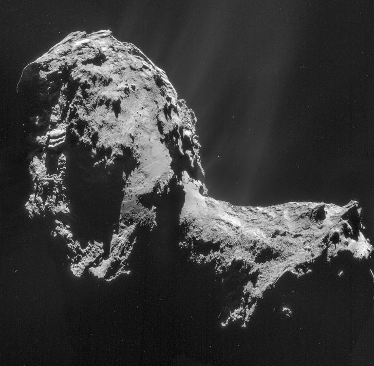 在羅賽塔號到達67P彗星之前，沒人知道它的真面目。攝影: PHOTOGRAPH BY ESA/ROSETTA/NAVCAM