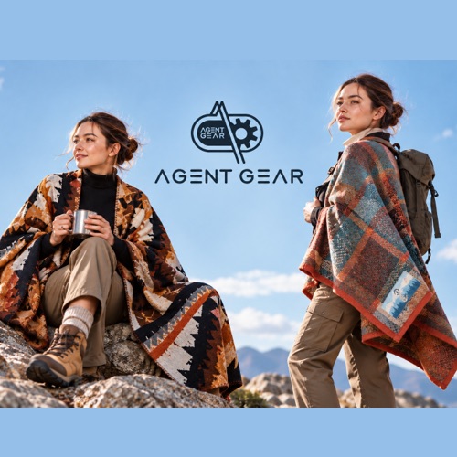 【AGENT GEAR】加拿大品牌限量頂級手工披肩雙色組