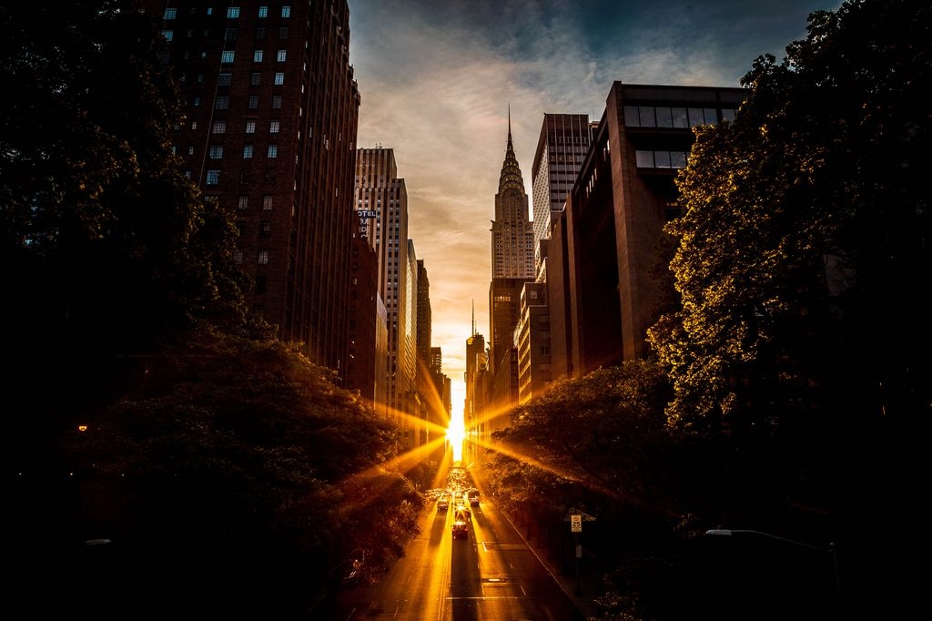 地理〈你的观点〉 曼哈顿悬日(manhattanhenge)一年之中只会发生几次