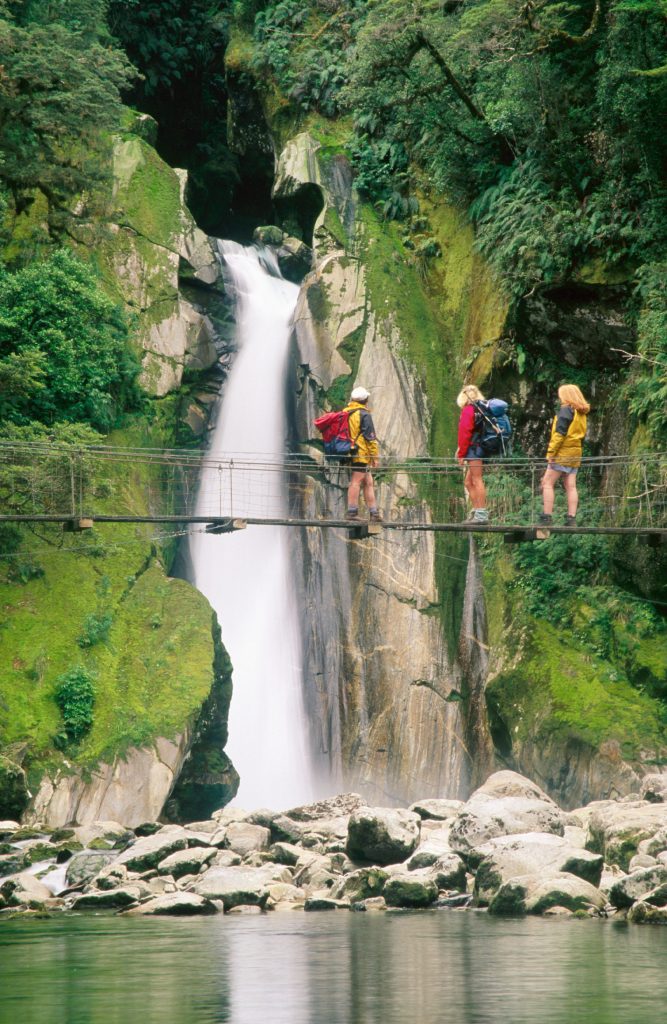 Giant´s Gate Falls. Milford Track. Fiordland N.P. New Zealand