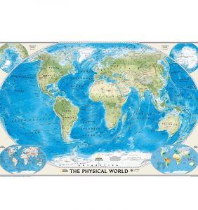 國家地理世界地形地圖 共1名